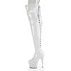 Pleaser - ADORE3063 Cuissardes à plateforme - Blanc Product image